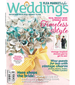 flea market style weddings magazine cover feature