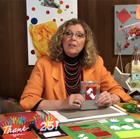 Holiday Thank You Card Tutorial by Sandi Genovese