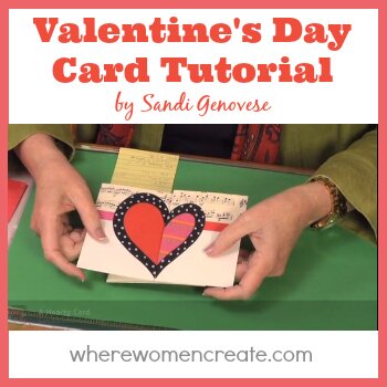 Valentines Day Card tutorial by Sandi Genovese