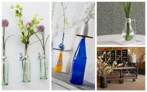 re-purposed vases