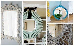 repurposed thrift store mirrors